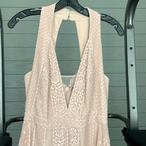 Bcbg long blush dress